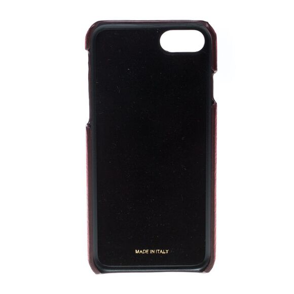 Dolce & Gabbana Red Leather Embellished #dgfamily Patch Iphone 6 Case - Picture 3 of 4